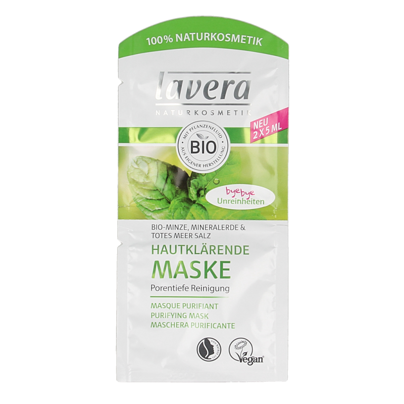 Lavera Purifying masker masque purifiant bio 10 Milliliter