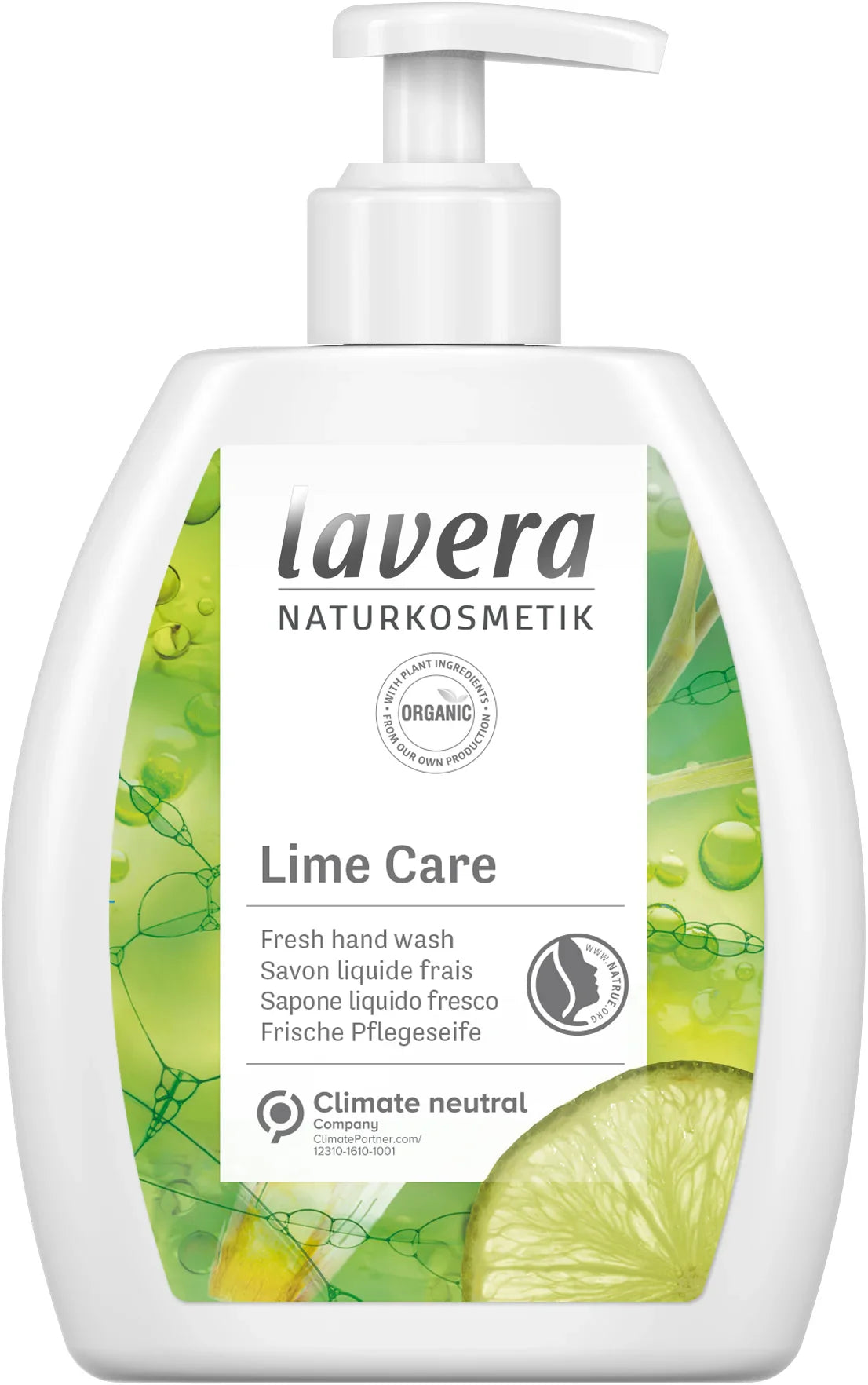 Lavera Handzeep/savon liquide lime care bio 250 Milliliter