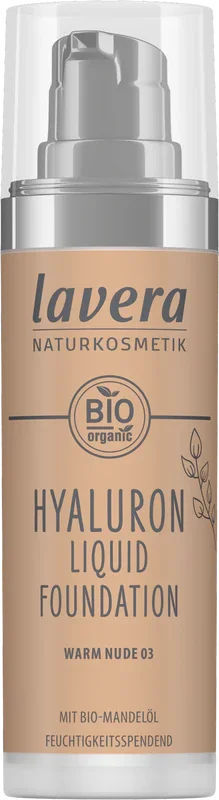 Lavera Hyaluron liquid foundation warm nude 03 bio 30 Milliliter