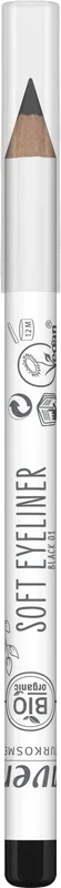 Lavera Soft eyeliner black 01 bio 1 Stuks