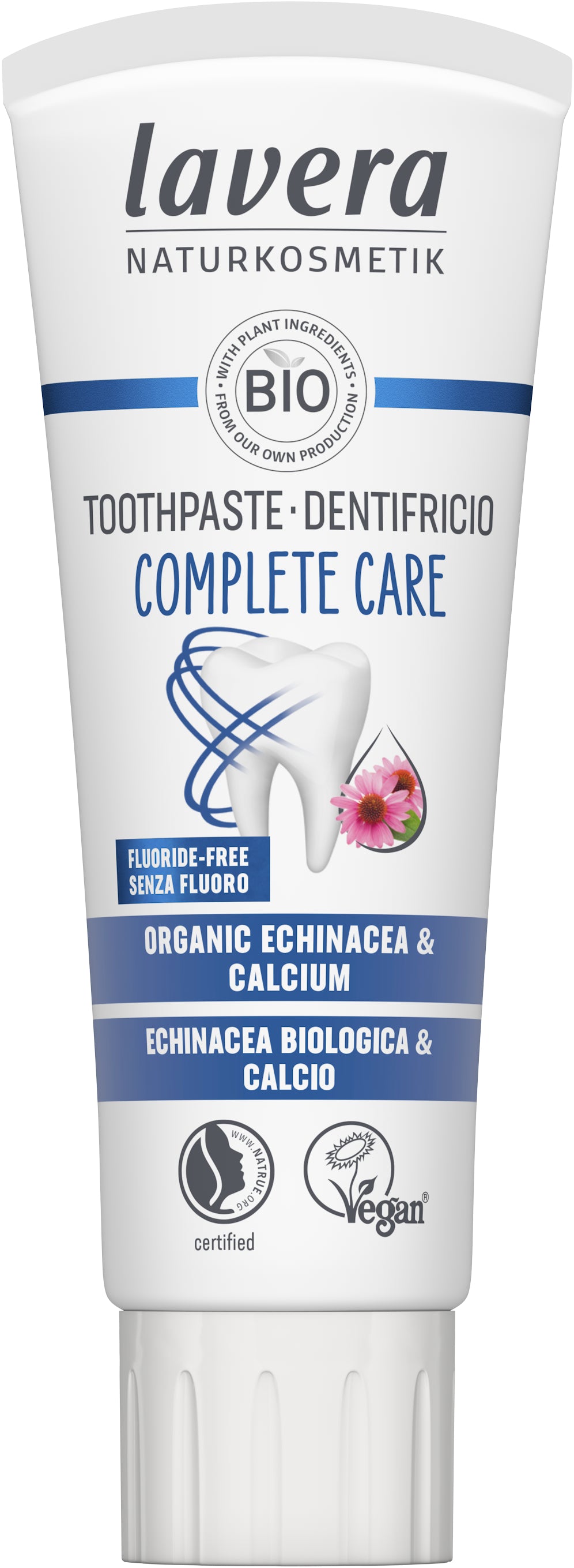 Lavera Tandpasta complete care fluoridevrij bio 75 Milliliter