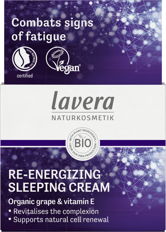 Lavera Re-Energizing sleeping cream nachtcreme bio 50 Milliliter