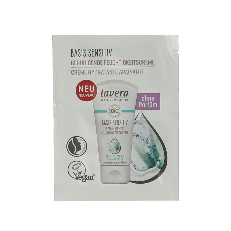 Lavera Sample basis sensitive moisturizing cream bio 100 Stuks