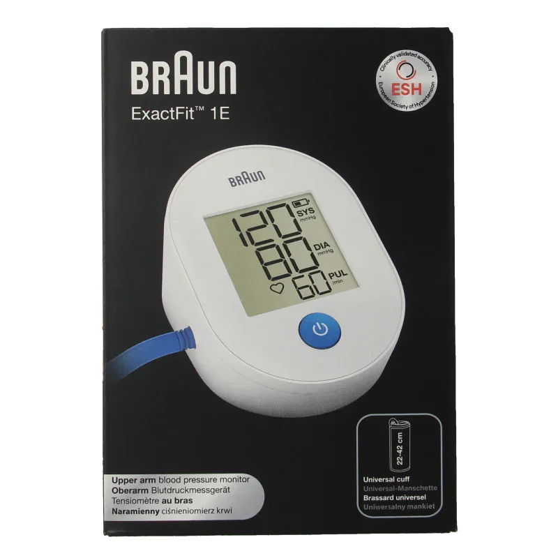 Braun Exactfit 1E bovenarm bloeddrukmeter 1.00 Stuks