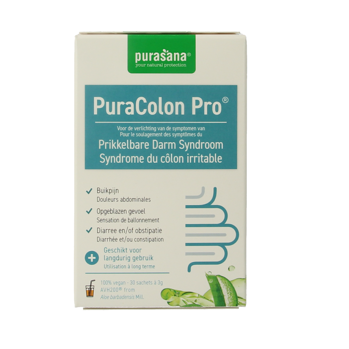 Purasana Puracolon pro prikkelbare darm syndroom sachets 90.00 Gram
