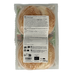 Schnitzer Hamburger broodjes glutenvrij bio 250 Gram