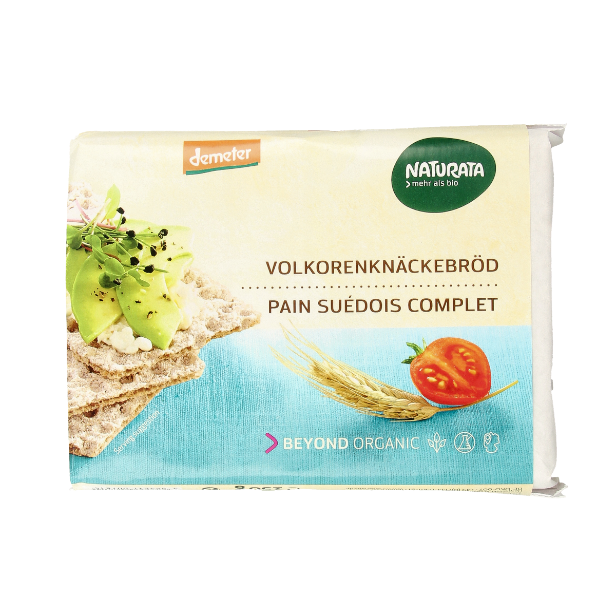 Naturata Knackebrod volkoren rogge demeter bio 250.00 Gram