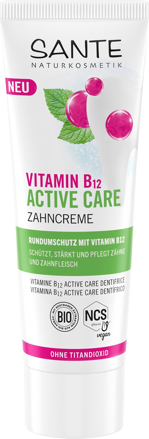 Sante Tandpasta vitamine B12 active care 75 Milliliter