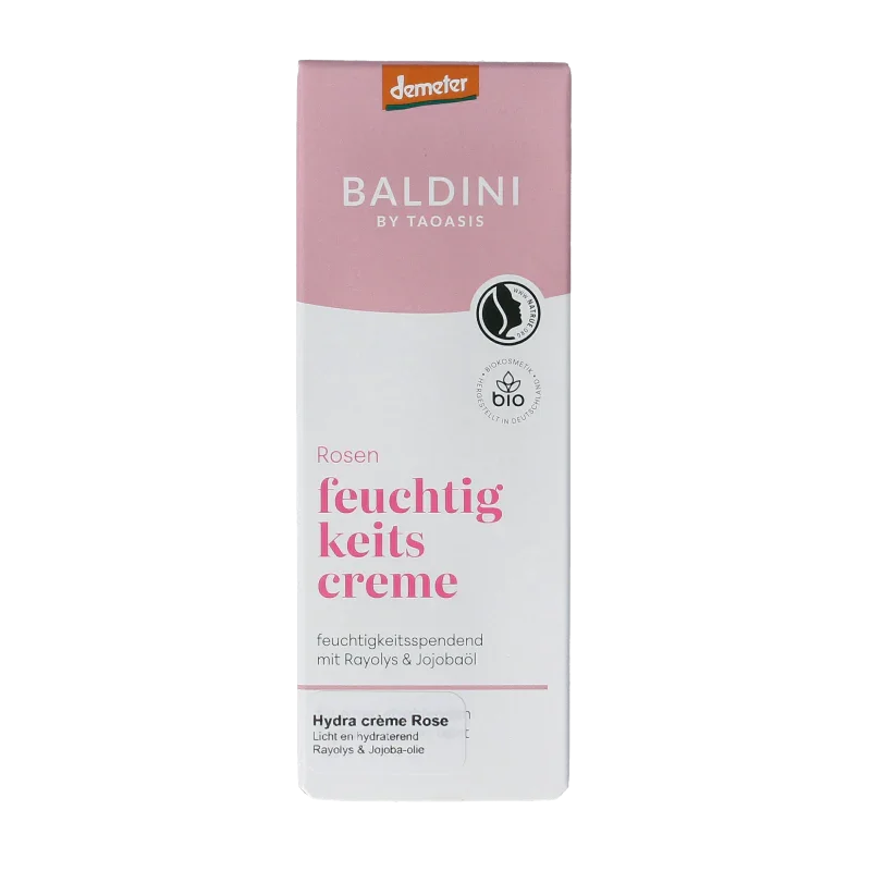 Baldini Lichte creme hydraterend rose demeter 50 Milliliter