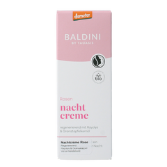 Baldini Nachtcreme rijk rose bio demeter 50.00 Milliliter