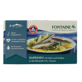 Fontaine Sardines met huid en graat 120.00 Gram