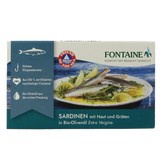 Fontaine Sardines met huid en graat 120 Gram