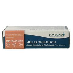 Fontaine Tonijnfilet in olijfolie bio 120 Gram