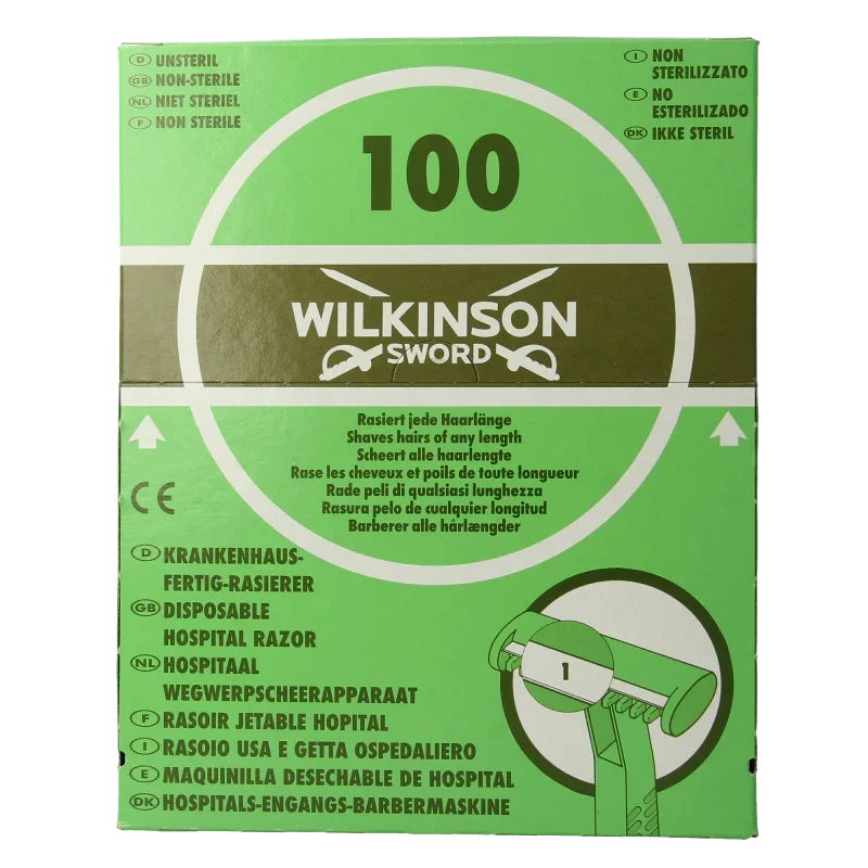 Wilkinson Hospital disposable singles 100 Stuks