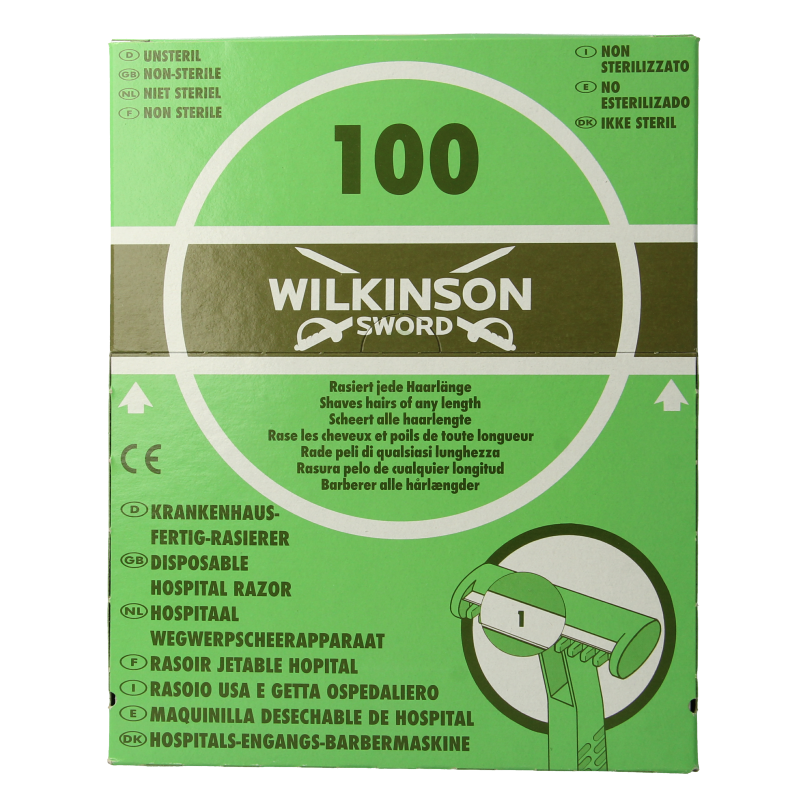 Wilkinson Hospital disposable singles 100 Stuks