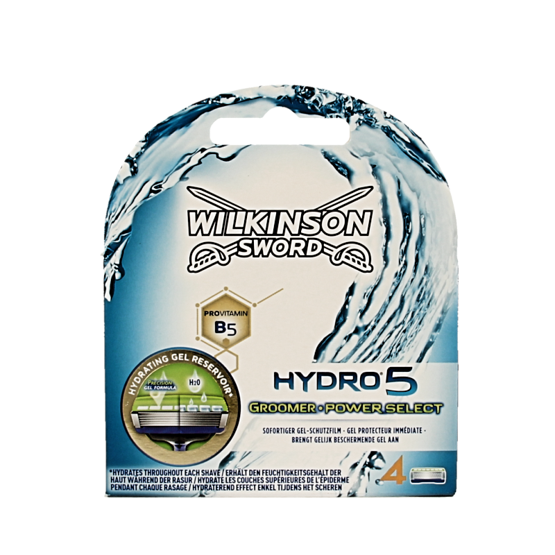 Wilkinson Hydro 5 groomer power select mesjes 4 Stuks