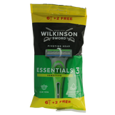 Wilkinson Essential sensitive 6+2 disposable 8 Stuks