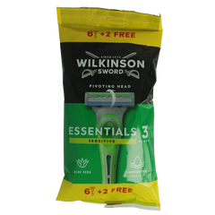 Wilkinson Essential sensitive 6+2 disposable 8 Stuks
