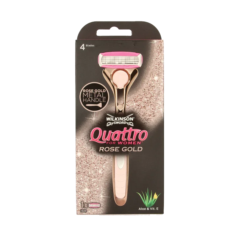 Wilkinson Quattro scheerapparaat women vintage rose gold 1 Stuks