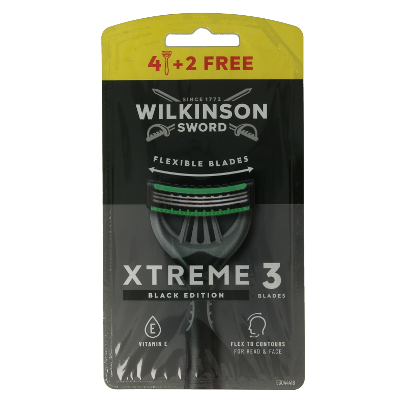 Wilkinson Xtreme III black edition 4+2 stuks 6 Stuks