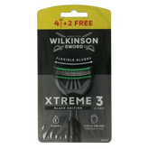 Wilkinson Xtreme III black edition 4+2 stuks 6 Stuks