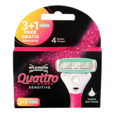 Wilkinson Quattro woman sensitive mesjes 3 + 1 4 Stuks