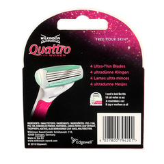 Wilkinson Quattro woman sensitive mesjes 3 + 1 4 Stuks