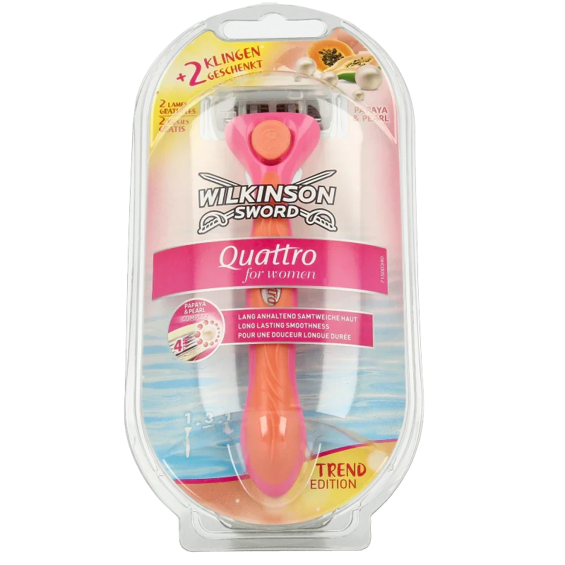 Wilkinson Quattro woman coral razor 1 Stuks