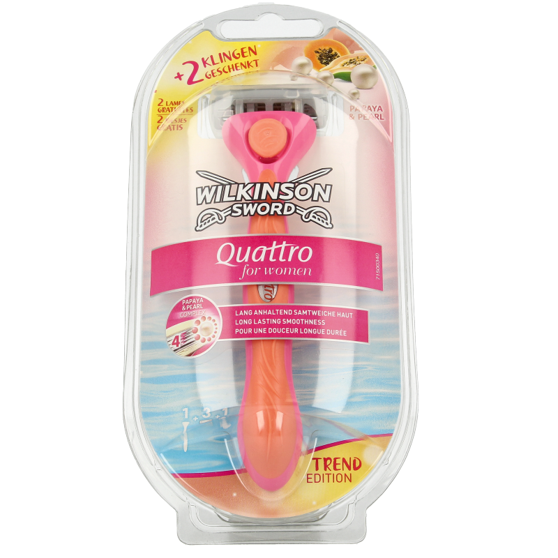 Wilkinson Quattro woman coral razor 1 Stuks