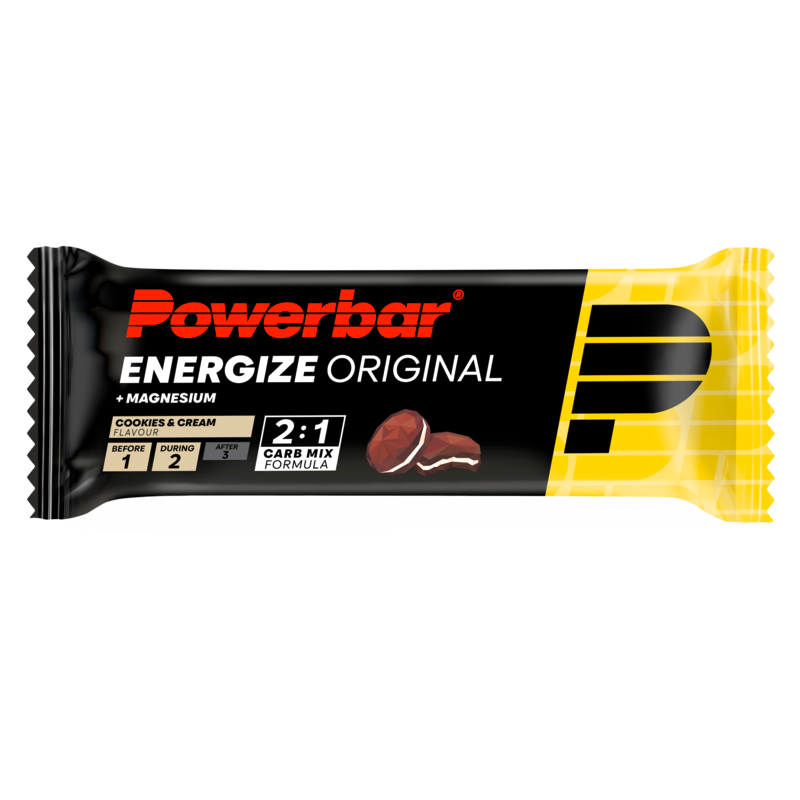 Powerbar Energize bar cookies & cream 55.00 Gram