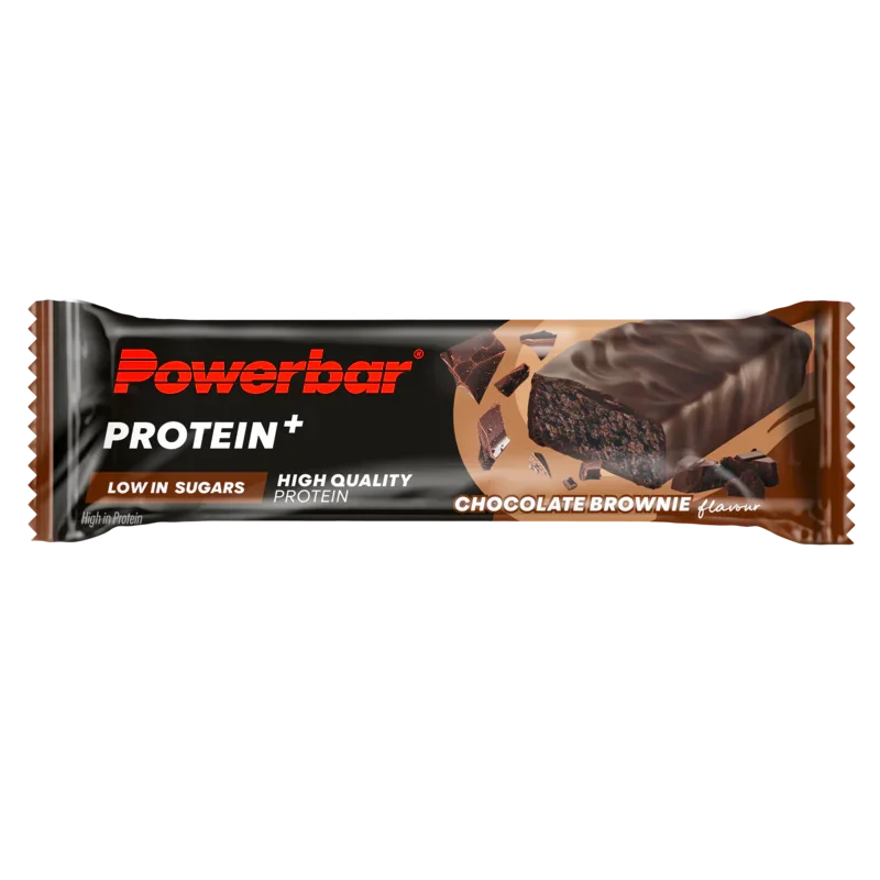 Powerbar Protein+ bar low sugar chocolate brownie 35 Gram