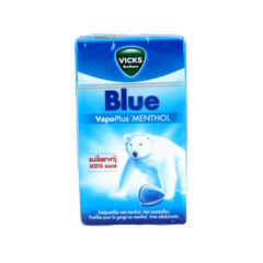 Vicks Blue menthol suikervrij box 40 Gram