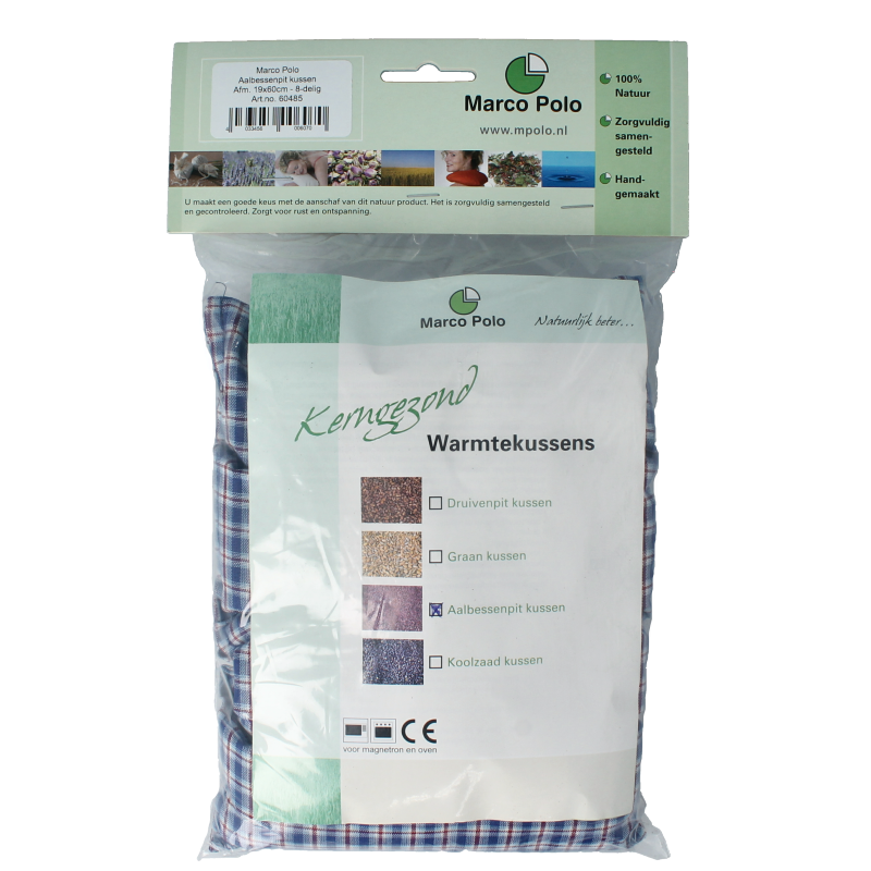 Marco Polo Aalbessenpitkussen 19 x 60cm 1 Stuks