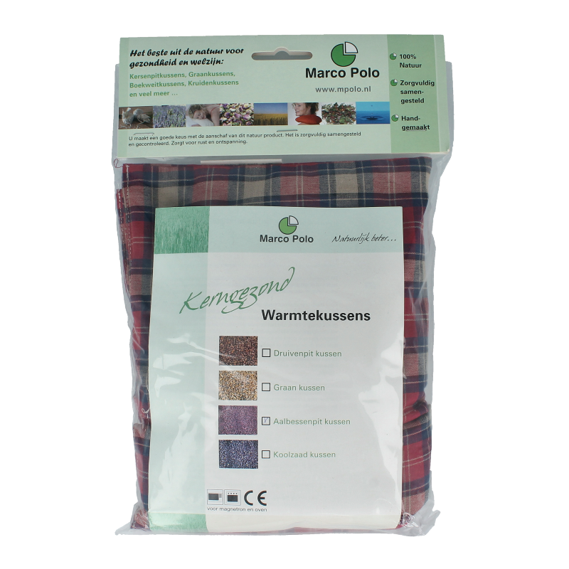 Marco Polo Aalbessenpitkussen 20 x 50cm 1 Stuks
