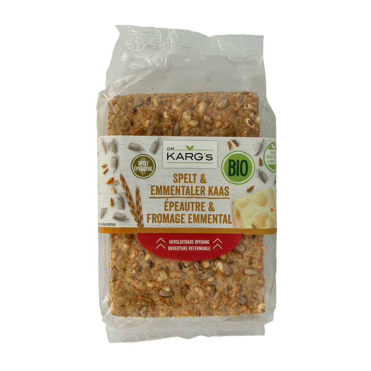 Dr. Karg's Spelt met emmenthaler bio 200.00 Gram