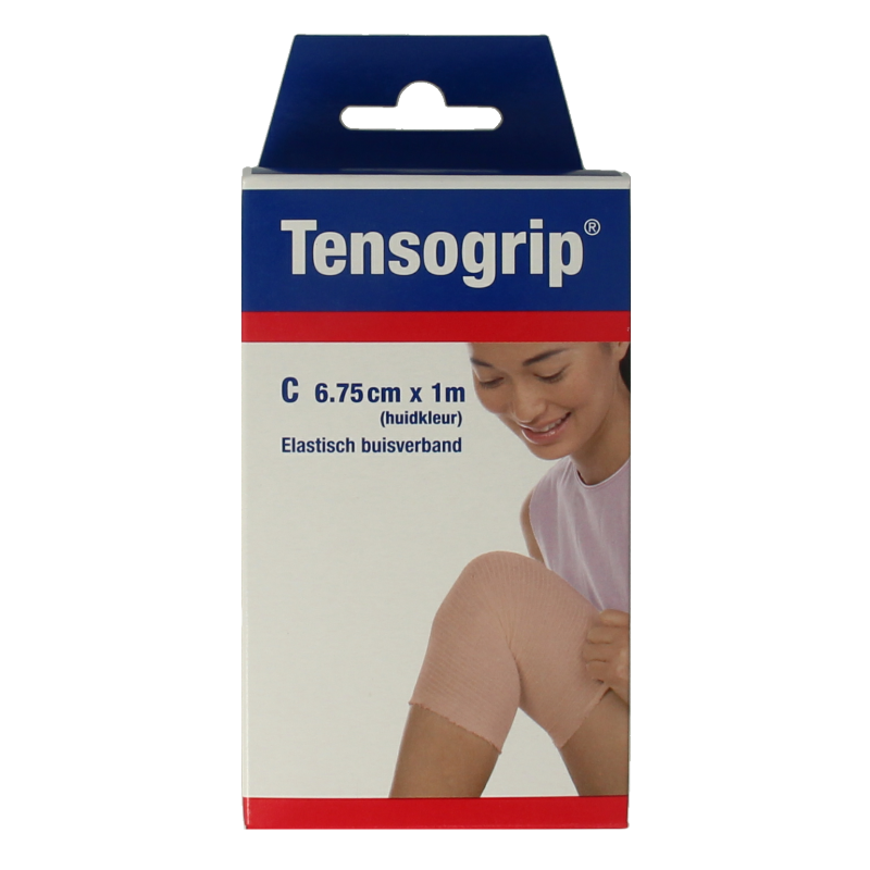 Tensogrip Elastisch buisverband C 1m x 6.75cm huidkleur 1.00 Stuks
