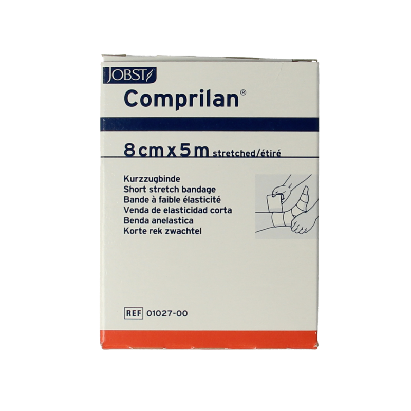 Comprilan Korte rek zwachtel 5m x 8cm 1.00 Stuks