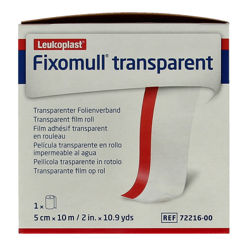 Fixomull Transparent 10m x 5cm 7221600 1.00 Stuks