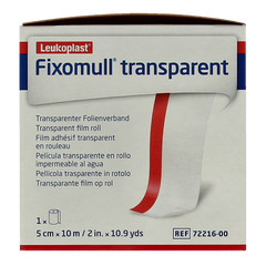 Fixomull Transparent 10m x 5cm 7221600 1.00 Stuks