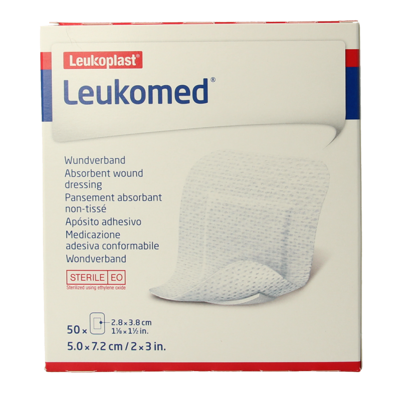 Leukomed Wondverband 7.2 x 5cm steriel 50 Stuks
