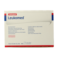 Leukomed Wondverband 7.2 x 5cm steriel 50 Stuks