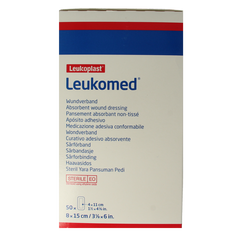 Leukomed Wondverband 8.0 x 15cm steriel 50 Stuks