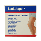 Leukotape K elastische tape 5m x 5cm huidkleur 1 Stuks