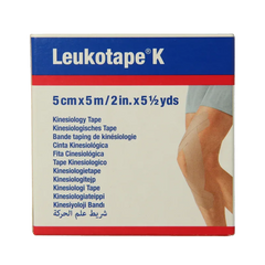 Leukotape K elastische tape 5m x 5cm huidkleur 1 Stuks