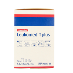 Leukomed Transparant wondverband T plus 7.2 x 5cm 50 Stuks