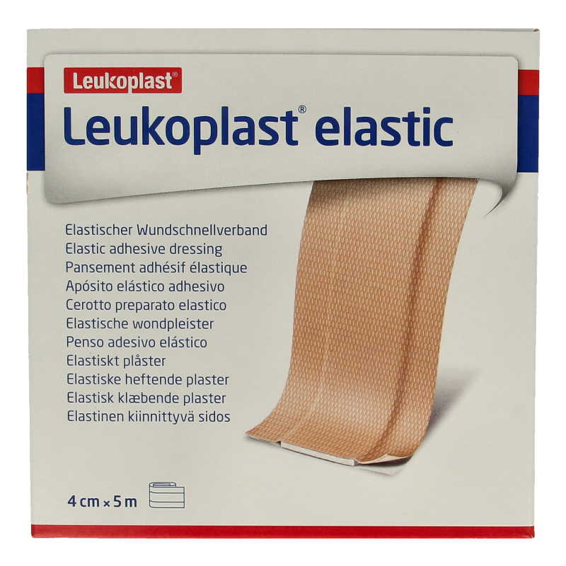 Leukoplast Elastic wondsnelverband 5m x 4cm 1 Stuks