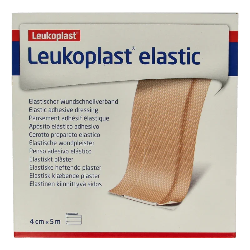 Leukoplast Elastic wondsnelverband 5m x 4cm 1 Stuks