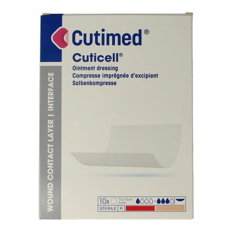 Cuticell Zalfgaas 7.5 x 7.5cm 10 Stuks