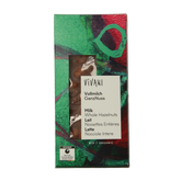 Vivani Chocolade melk met hele hazelnoten bio 100.00 Gram