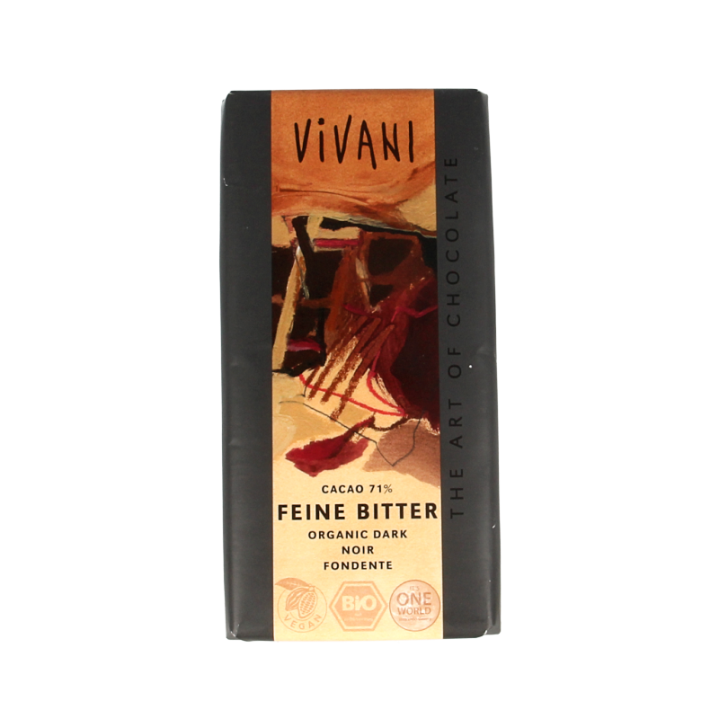 Vivani Chocolade puur delicaat 71% bio 100 Gram